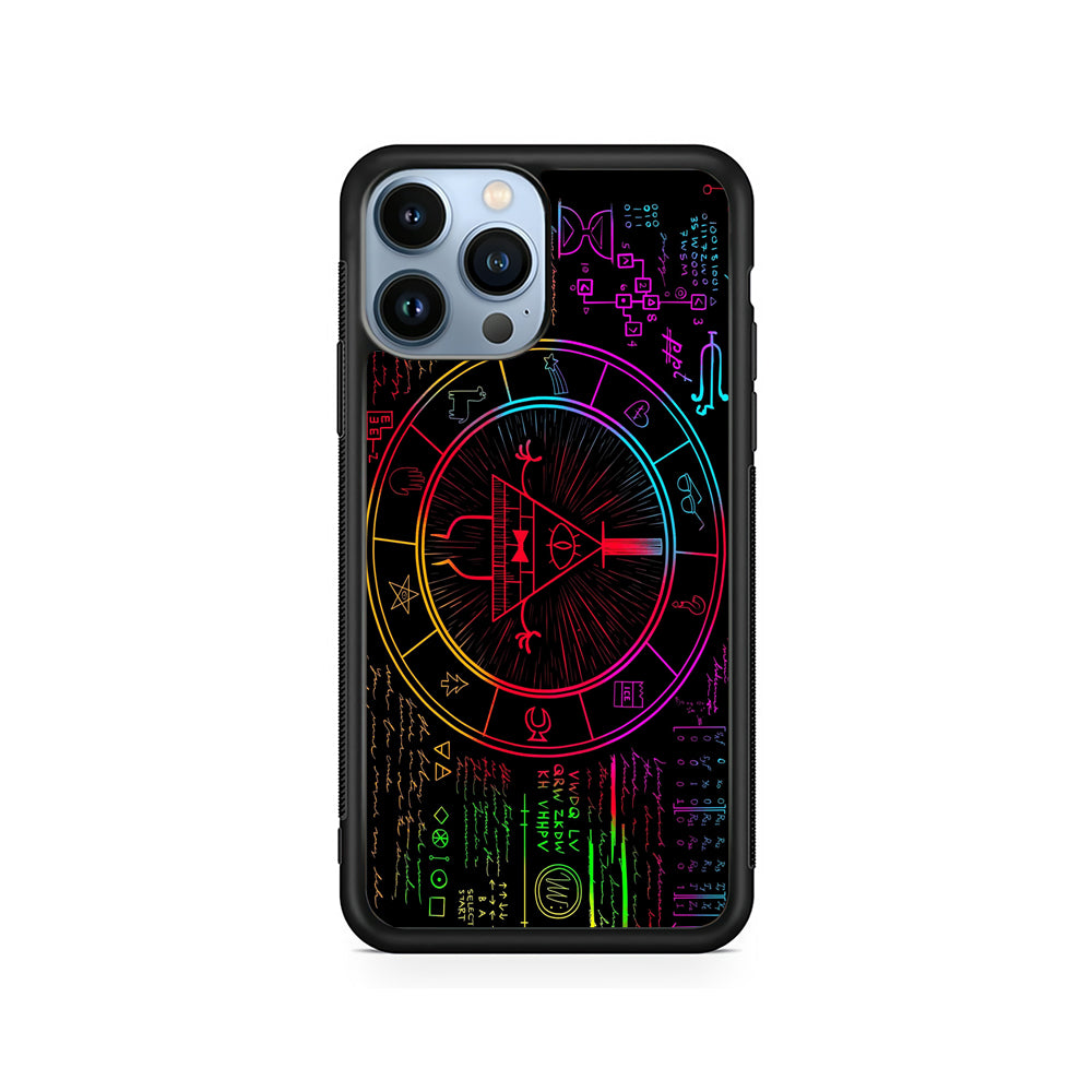 Gravity Falls Bill Cipher Colorful iPhone 15 Pro Case