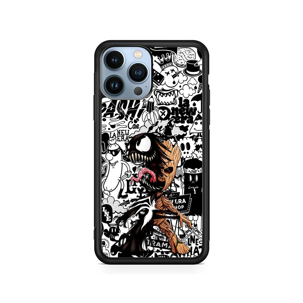 Groot x Venom Fusion Mode iPhone 15 Pro Case