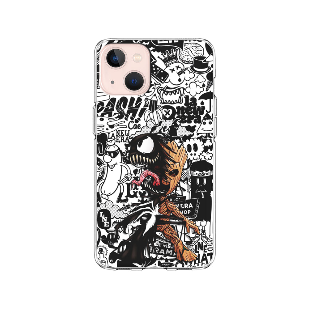 Groot x Venom Fusion Mode iPhone 15 Plus Case