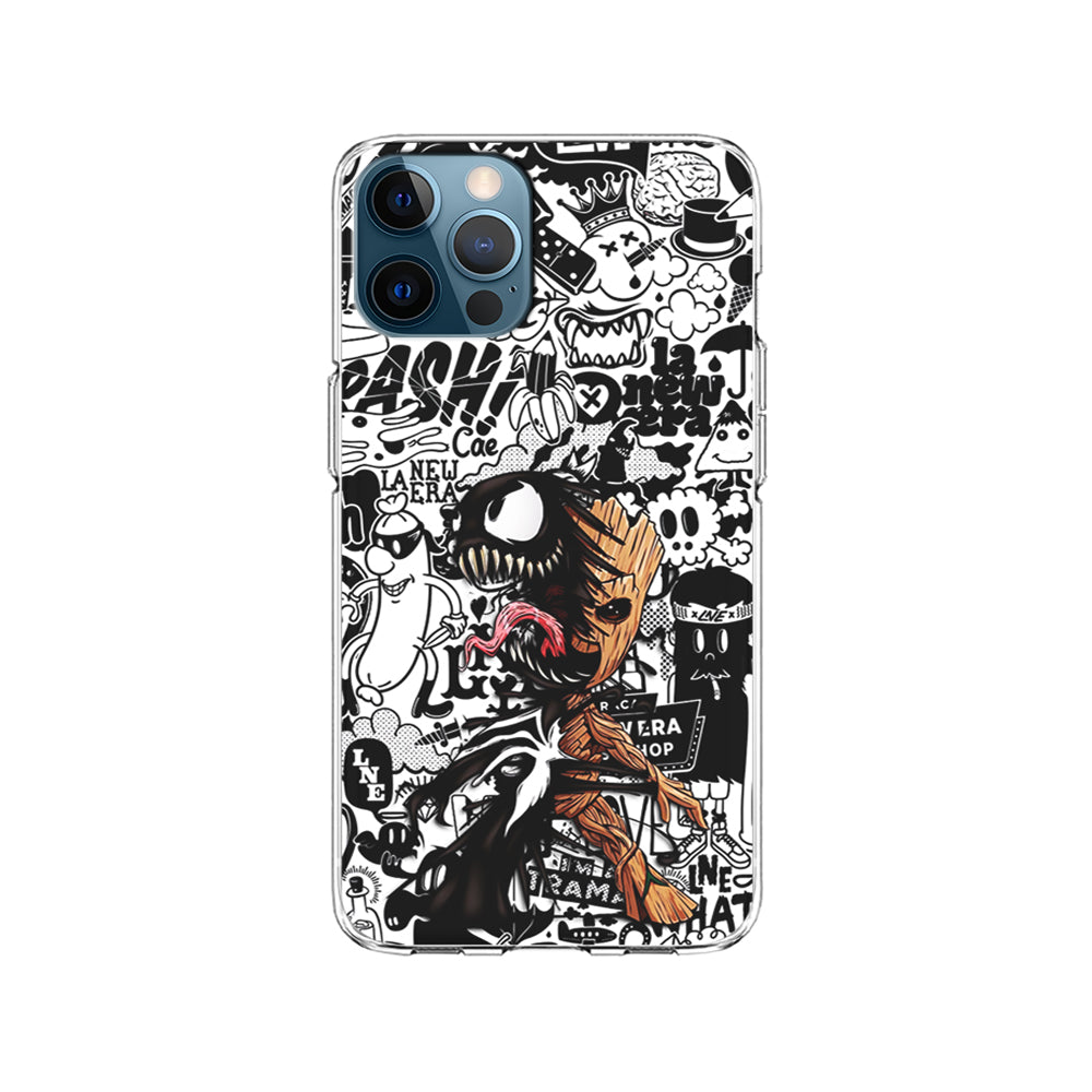 Groot x Venom Fusion Mode iPhone 15 Pro Case