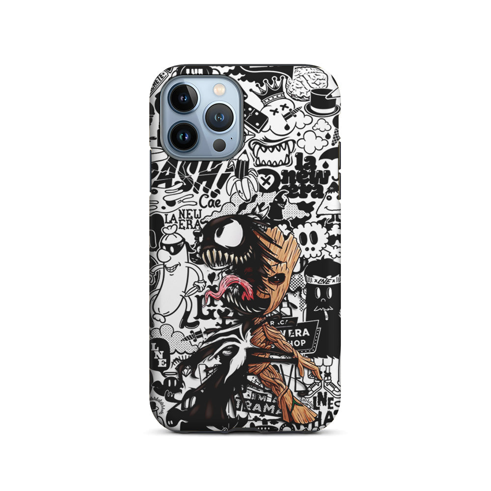 Groot x Venom Fusion Mode iPhone 15 Pro Case