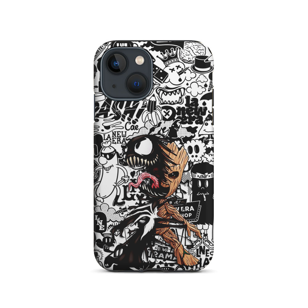 Groot x Venom Fusion Mode iPhone 15 Plus Case