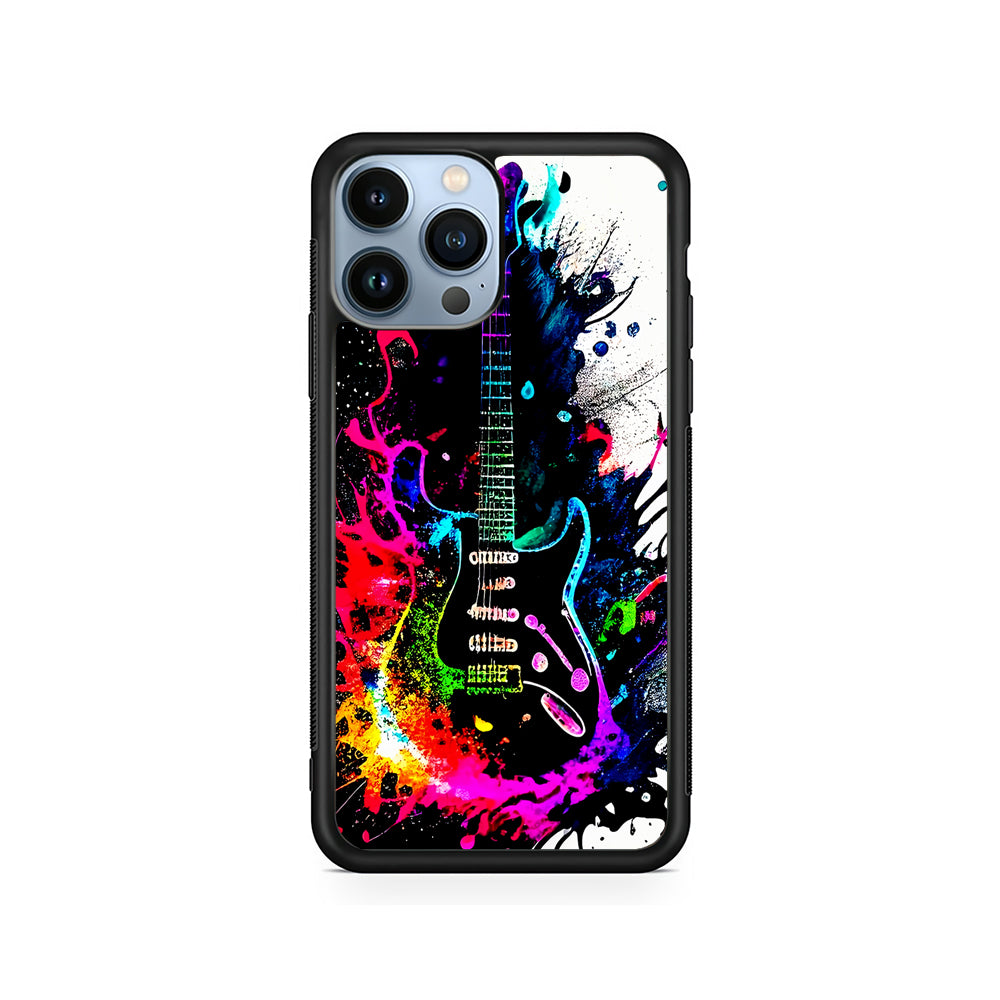 Guitar Art Explosion iPhone 15 Pro Case