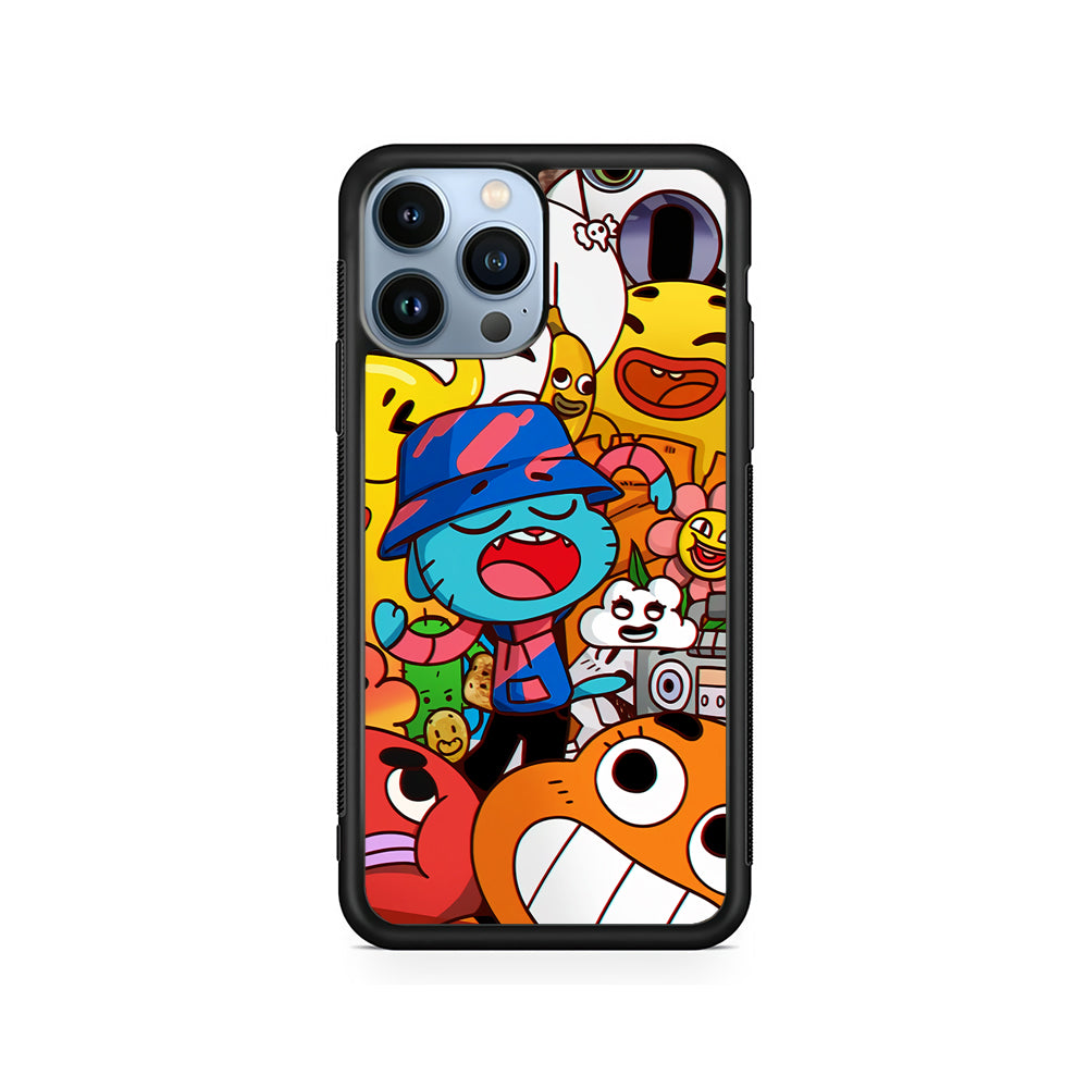 Gumball and Friends Doodle iPhone 14 Pro Case