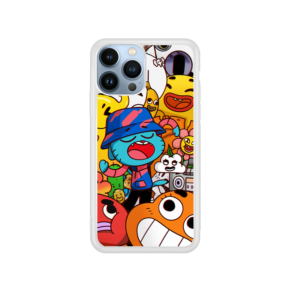 Gumball and Friends Doodle iPhone 14 Pro Case