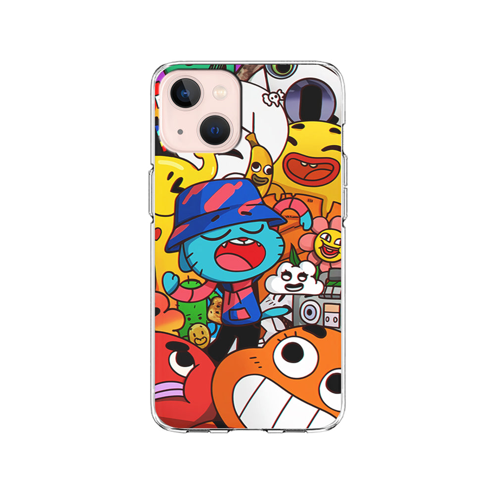 Gumball and Friends Doodle iPhone 14 Case