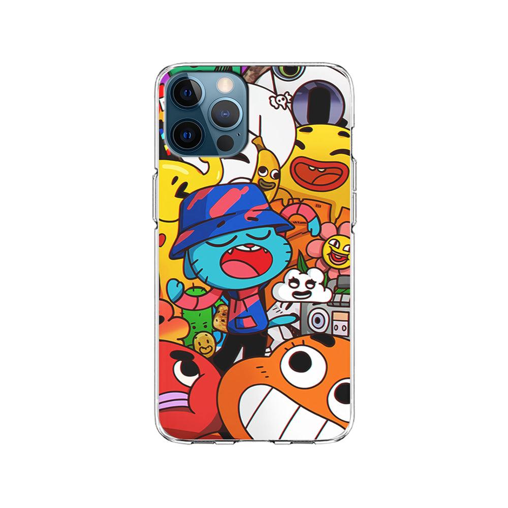 Gumball and Friends Doodle iPhone 14 Pro Case