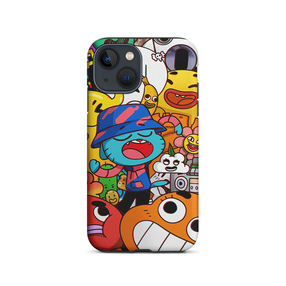 Gumball and Friends Doodle iPhone 14 Case