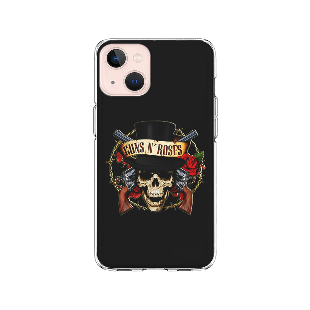 Guns N Roses Rock Skull iPhone 15 Plus Case