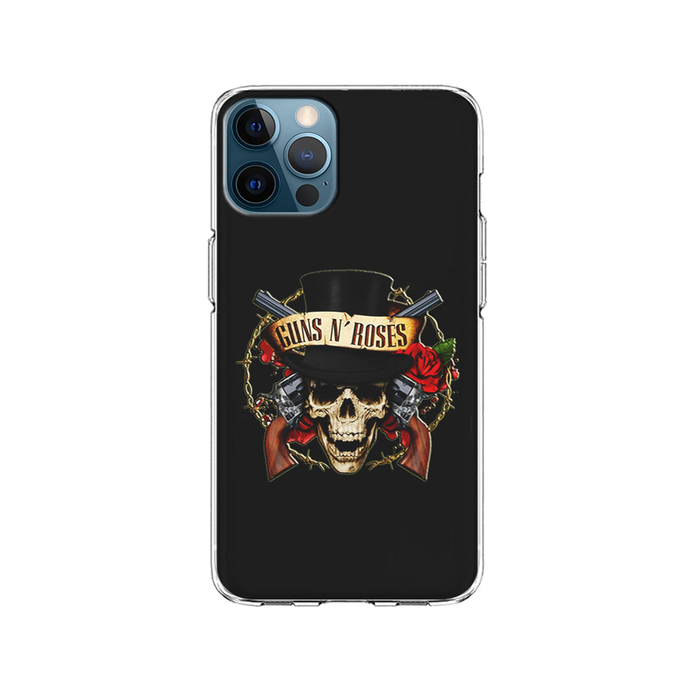 Guns N Roses Rock Skull iPhone 15 Pro Case