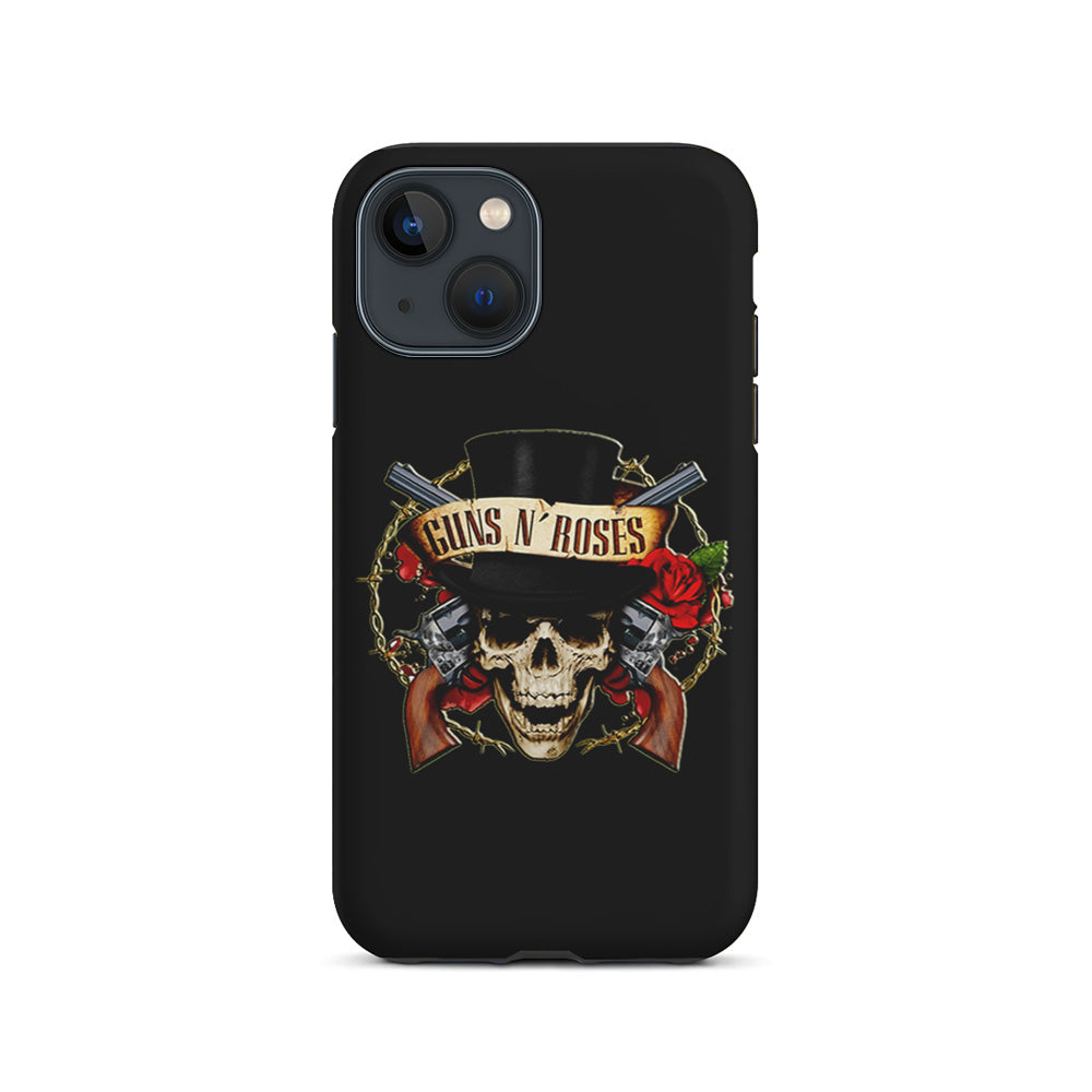 Guns N Roses Rock Skull iPhone 15 Plus Case