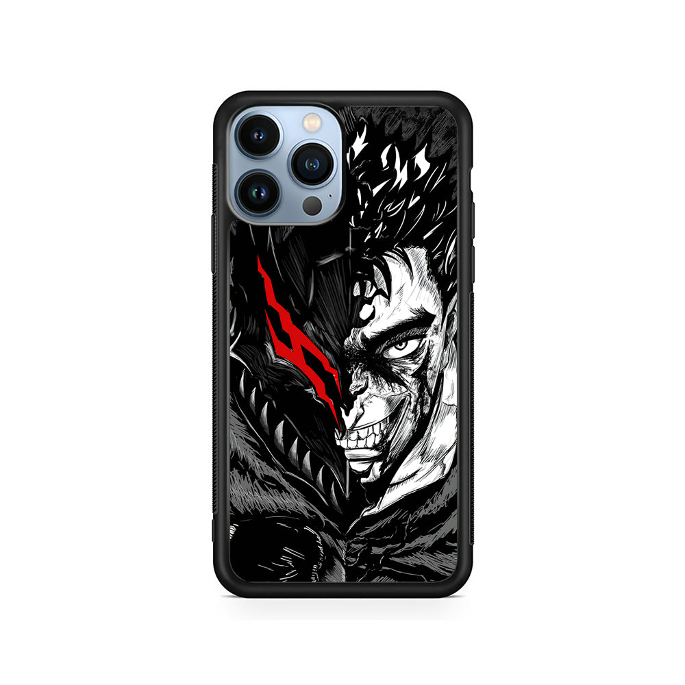 Guts Berserk Face iPhone 15 Pro Case