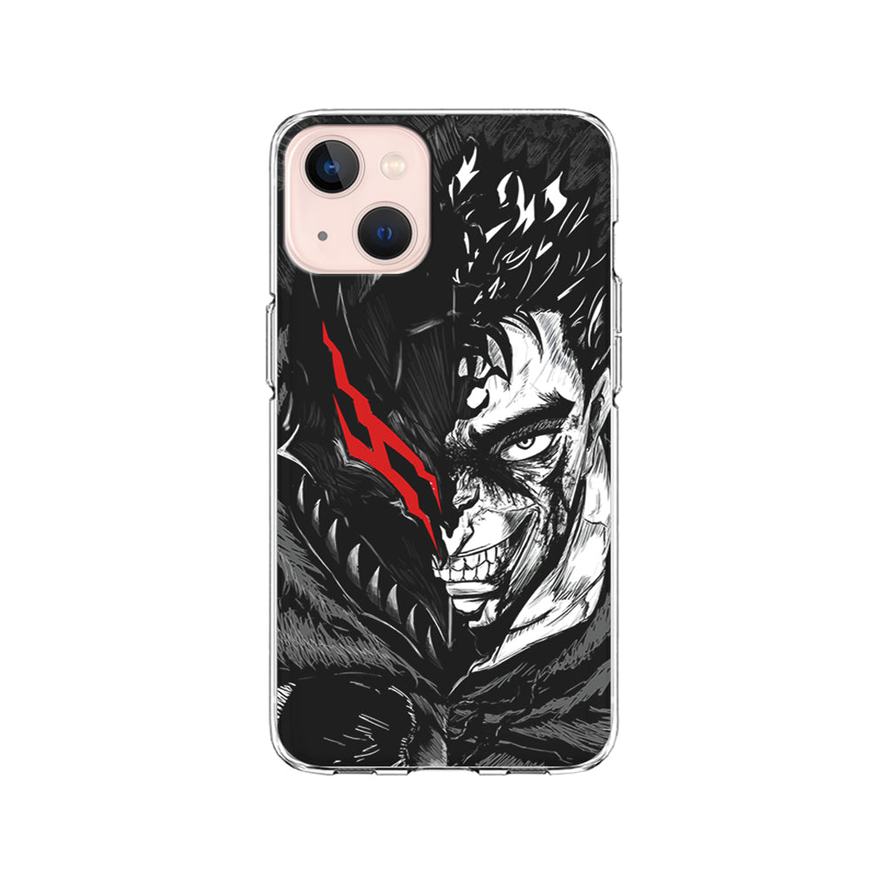 Guts Berserk Face iPhone 15 Plus Case