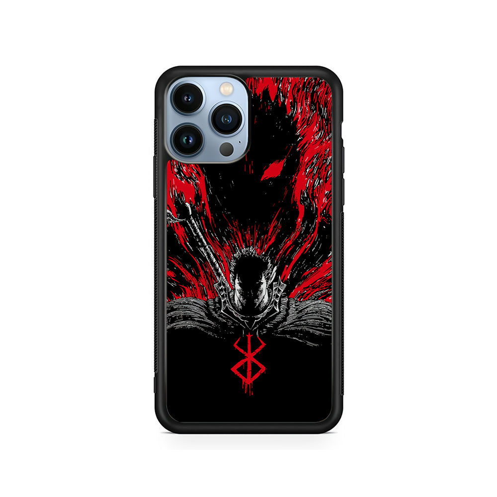 Guts Berserk The Black Swordsman iPhone 15 Pro Case