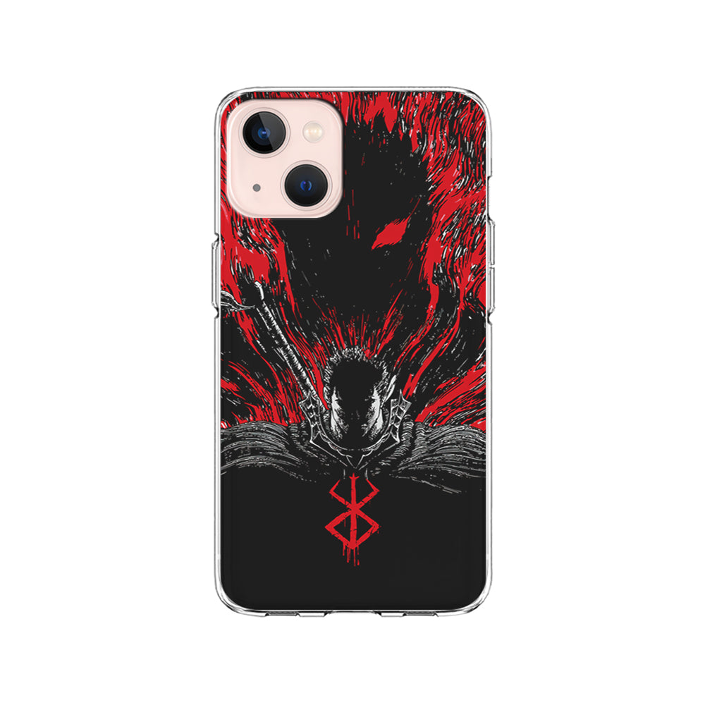 Guts Berserk The Black Swordsman iPhone 15 Plus Case