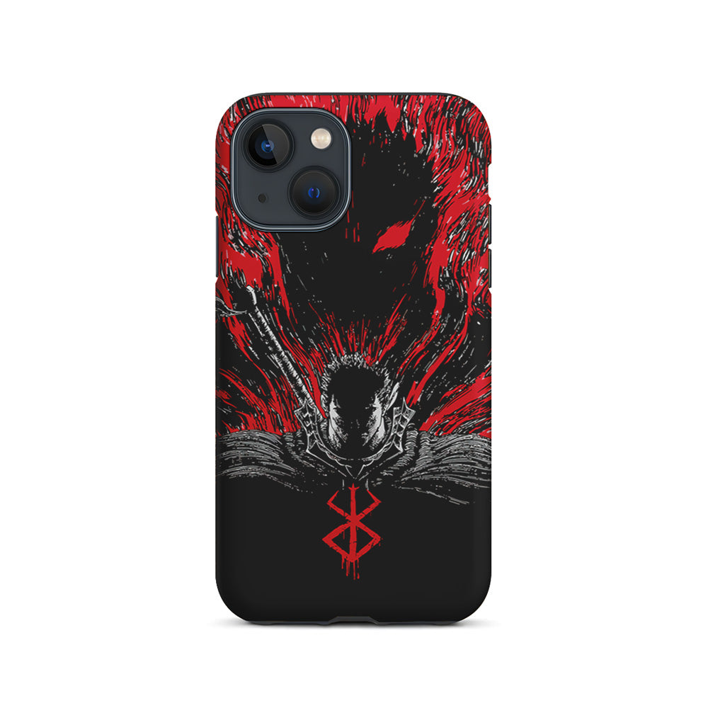 Guts Berserk The Black Swordsman iPhone 15 Plus Case