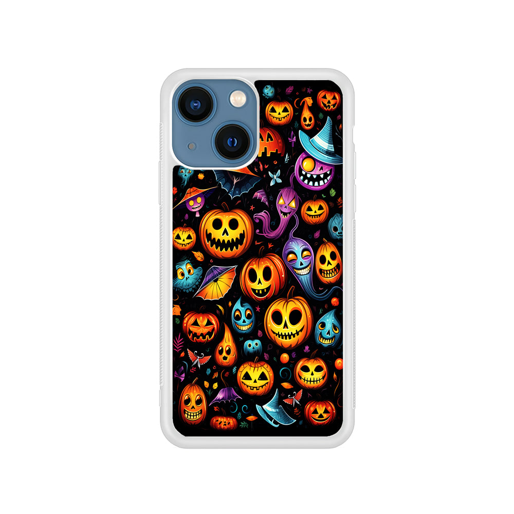 Halloween Pumpkins and Ghosts iPhone 15 Plus Case