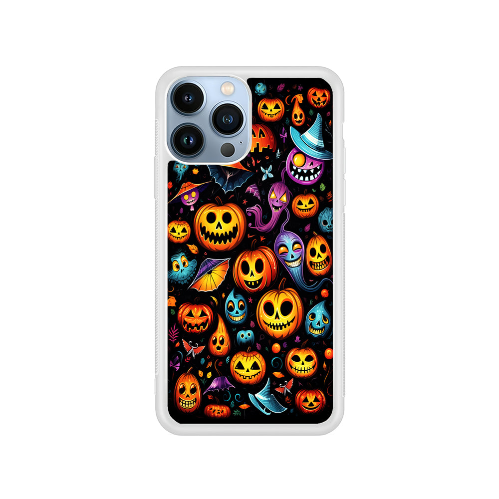 Halloween Pumpkins and Ghosts iPhone 15 Pro Case