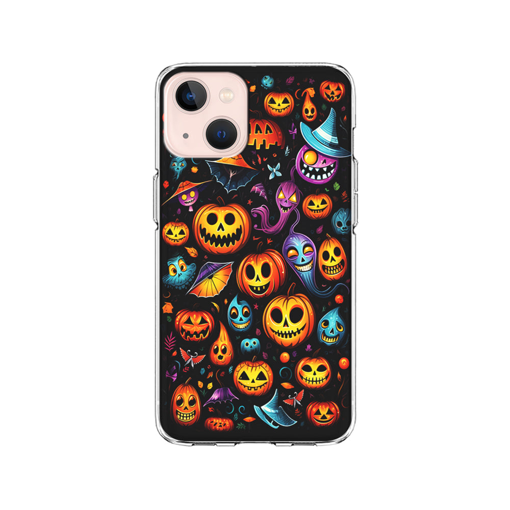 Halloween Pumpkins and Ghosts iPhone 15 Plus Case