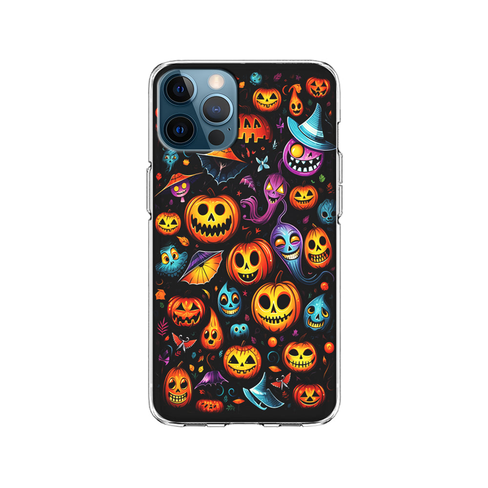 Halloween Pumpkins and Ghosts iPhone 15 Pro Case