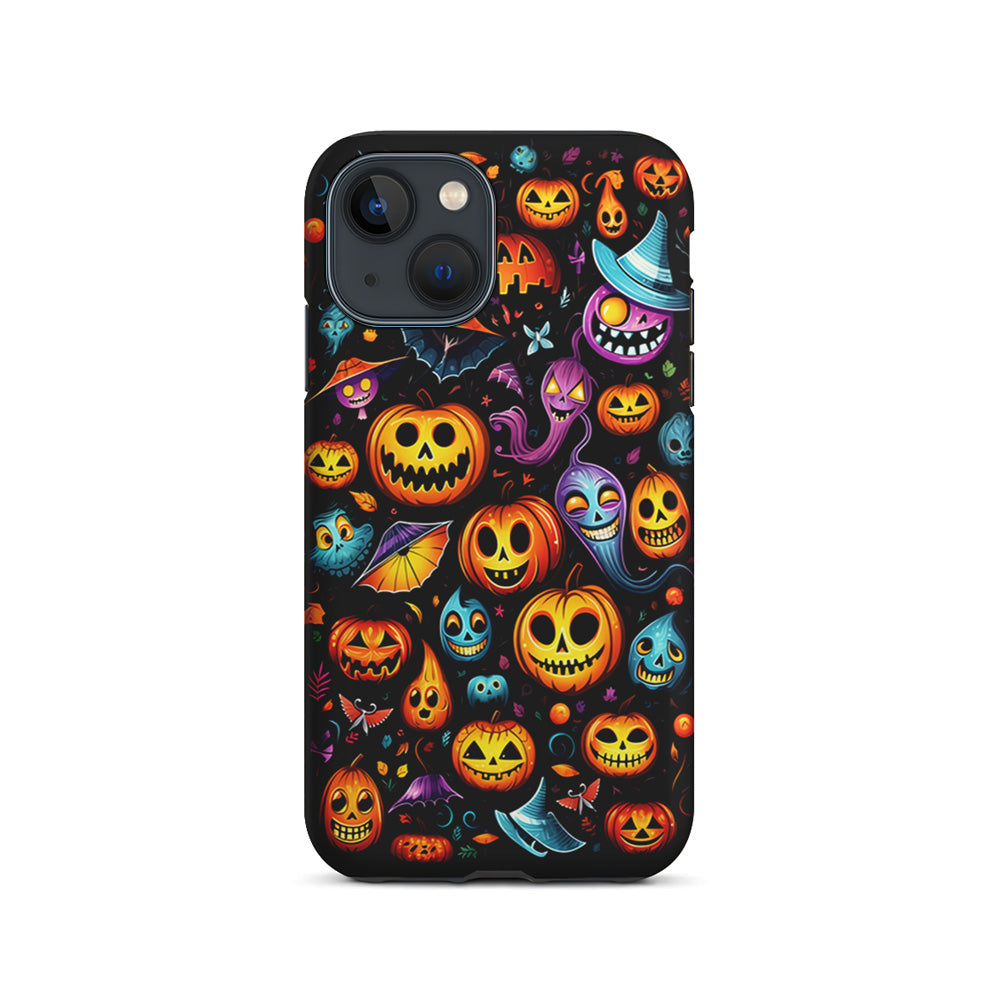 Halloween Pumpkins and Ghosts iPhone 15 Plus Case