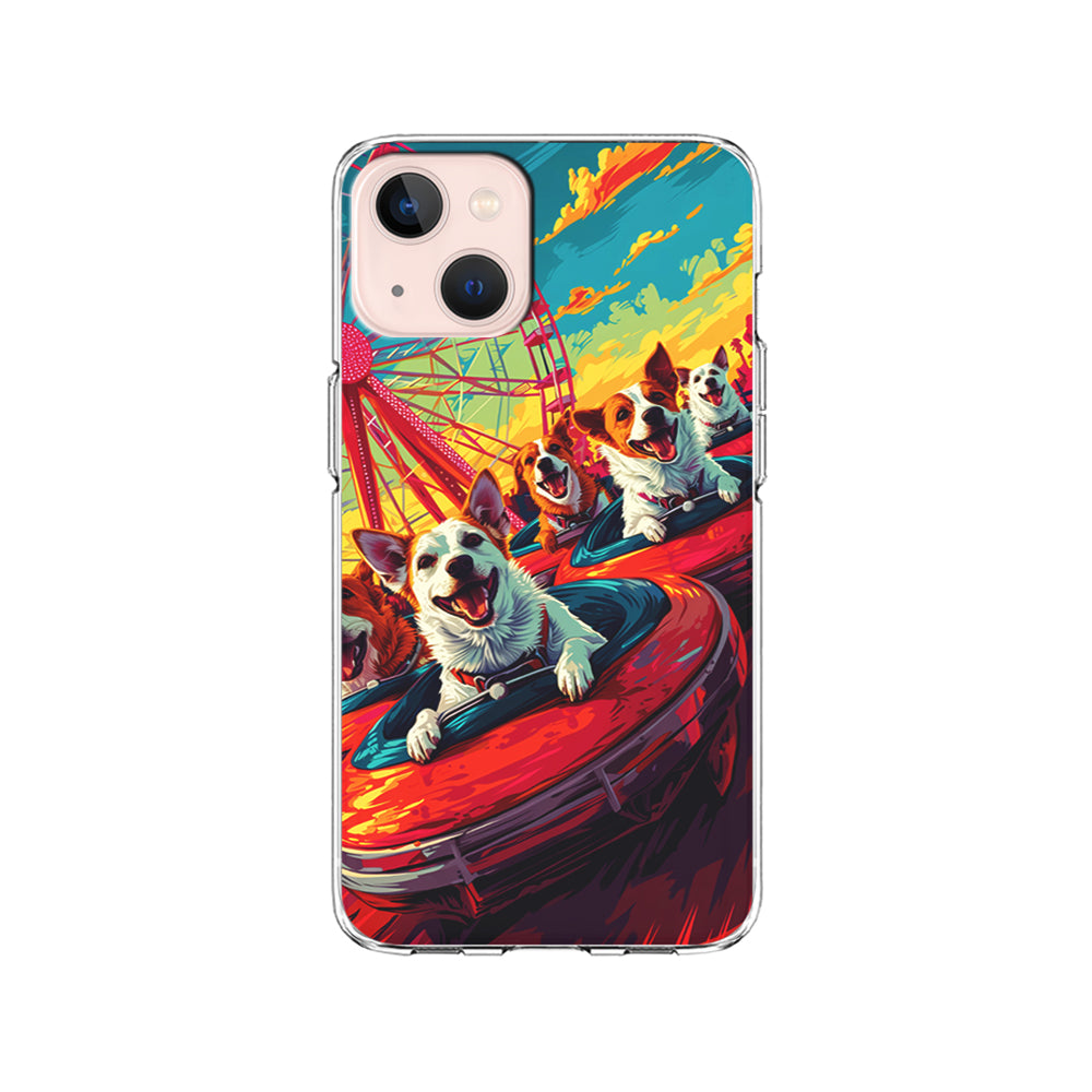 Happy Dogs At Carnival iPhone 15 Plus Case