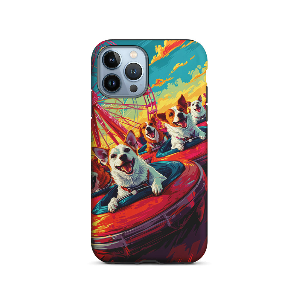 Happy Dogs At Carnival iPhone 15 Pro Case