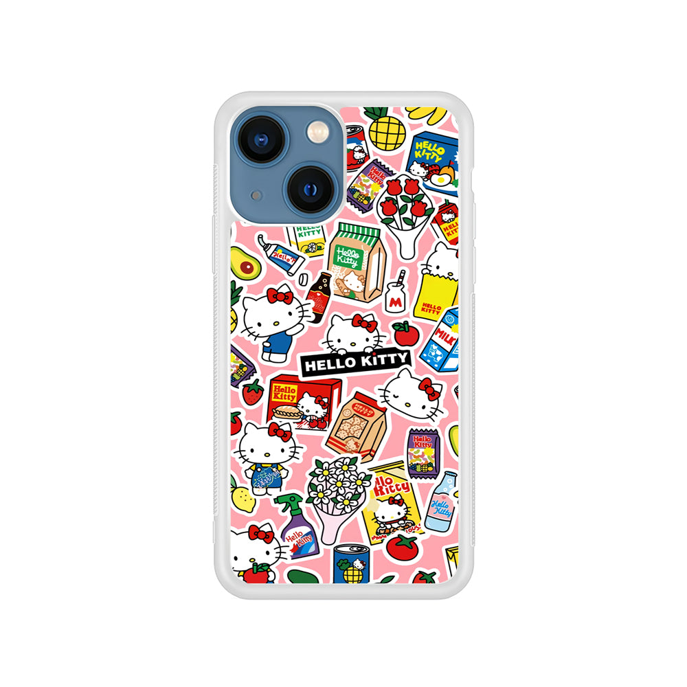 Hello Kitty Stickers iPhone 14 Case