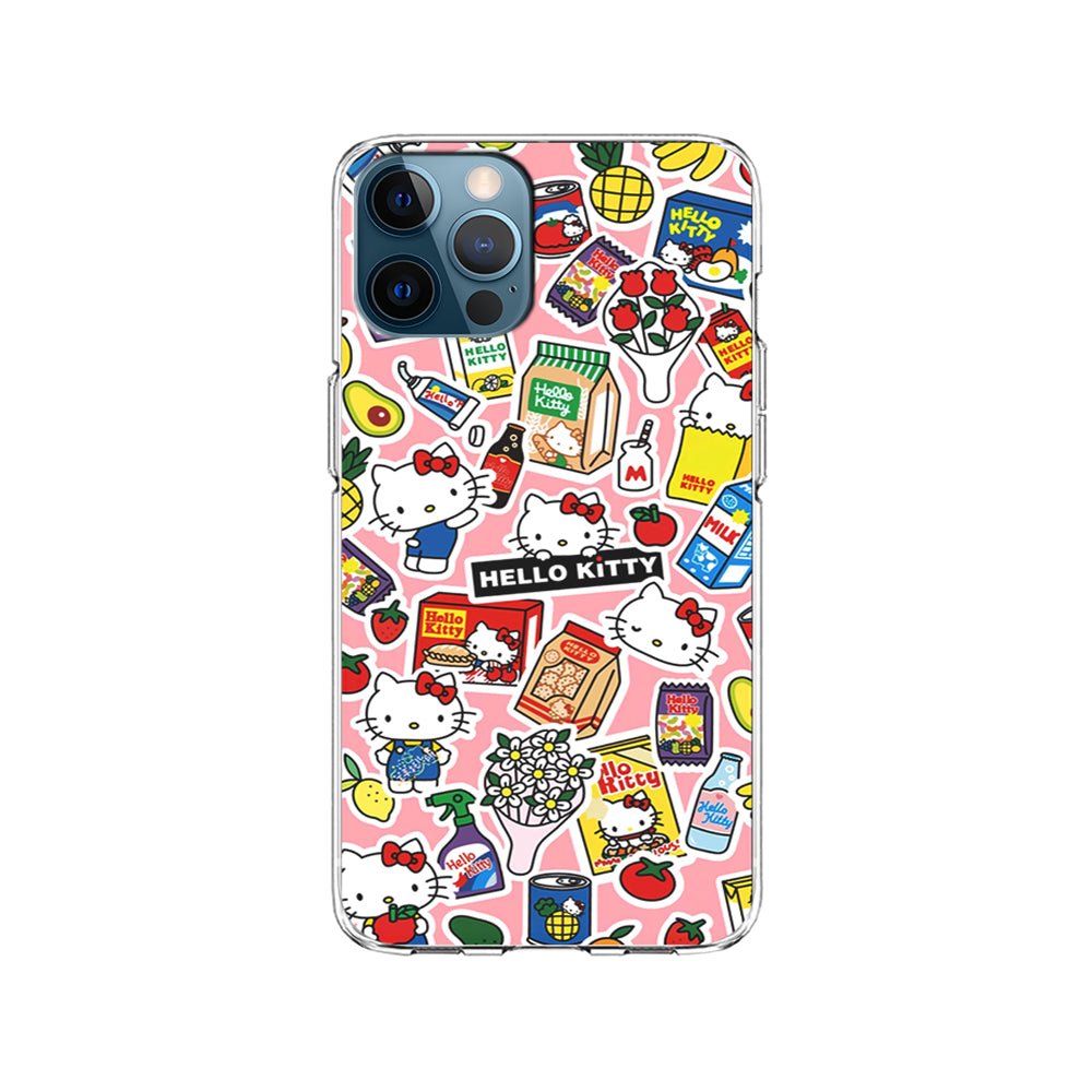 Hello Kitty Stickers iPhone 15 Pro Case