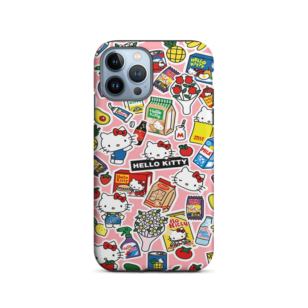 Hello Kitty Stickers iPhone 15 Pro Case