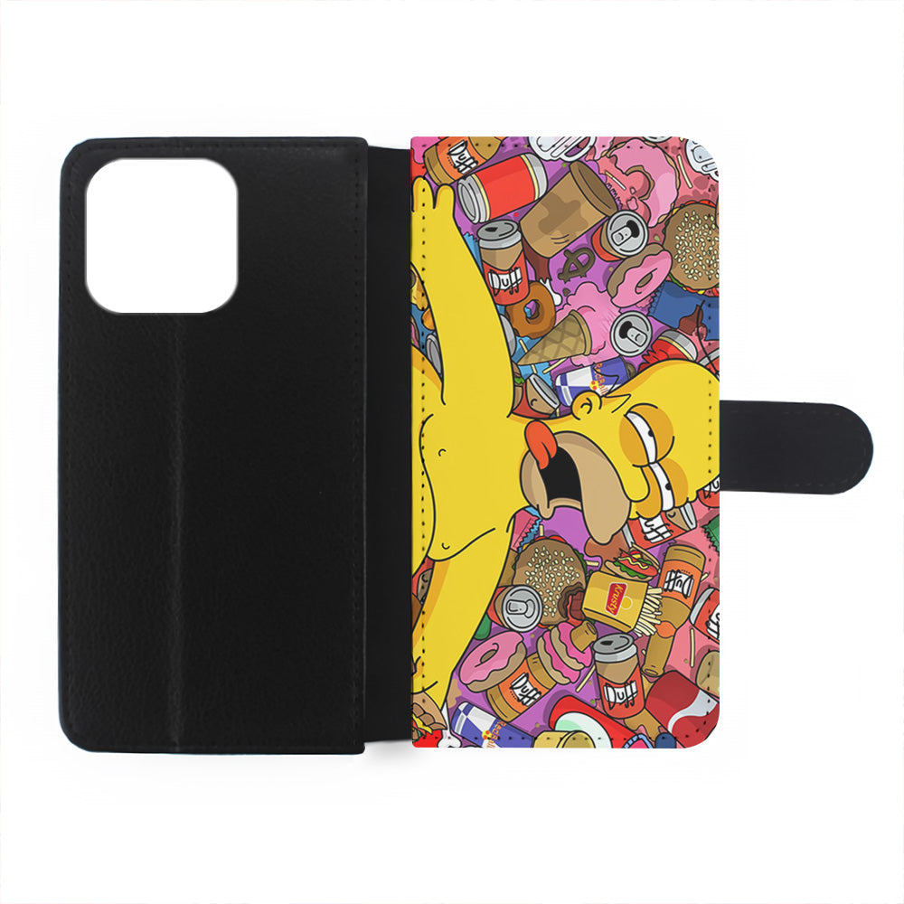 Homer Simpson Faint From Being Full iPhone 15 Plus Case