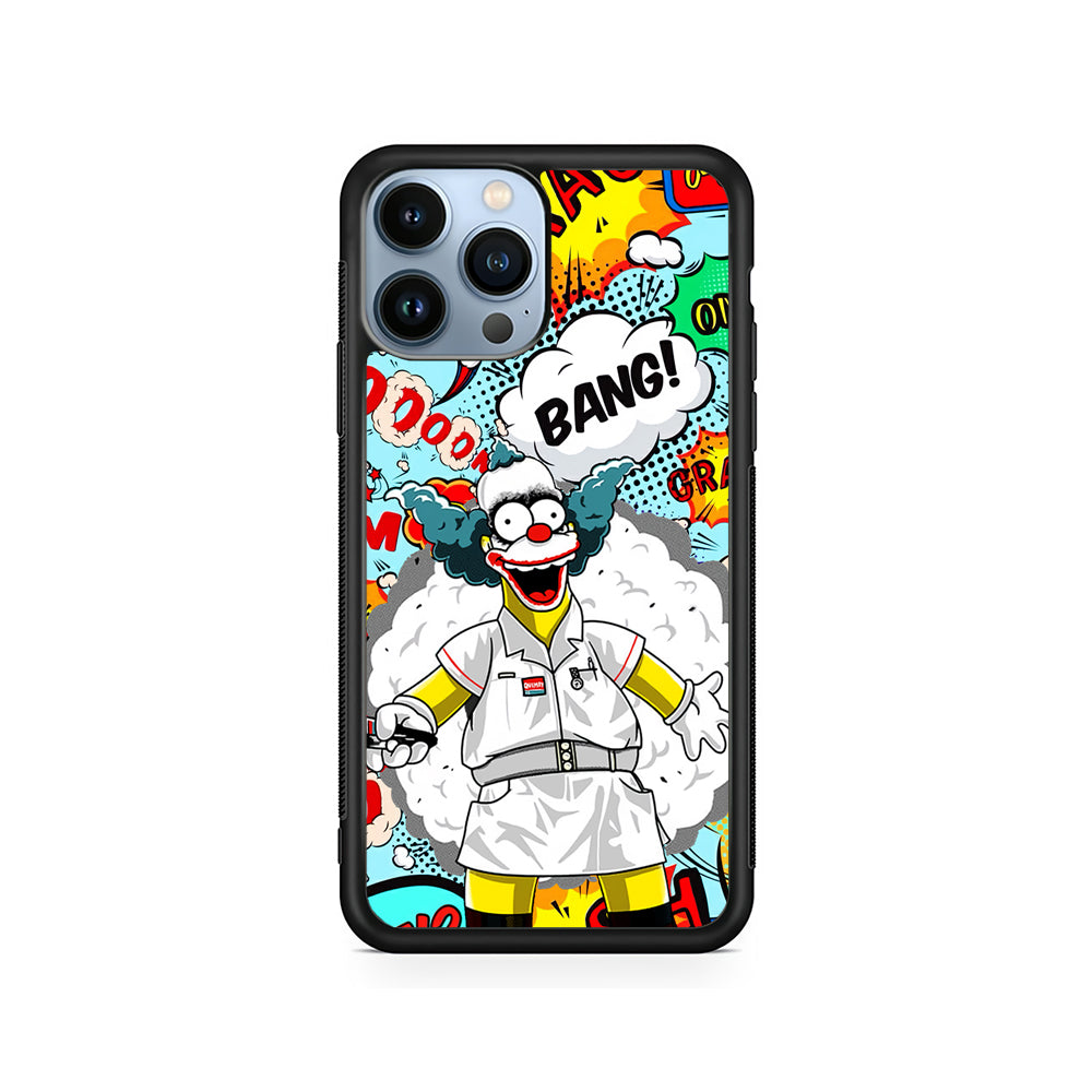 Homer Simpson Joker Bang iPhone 14 Pro Case