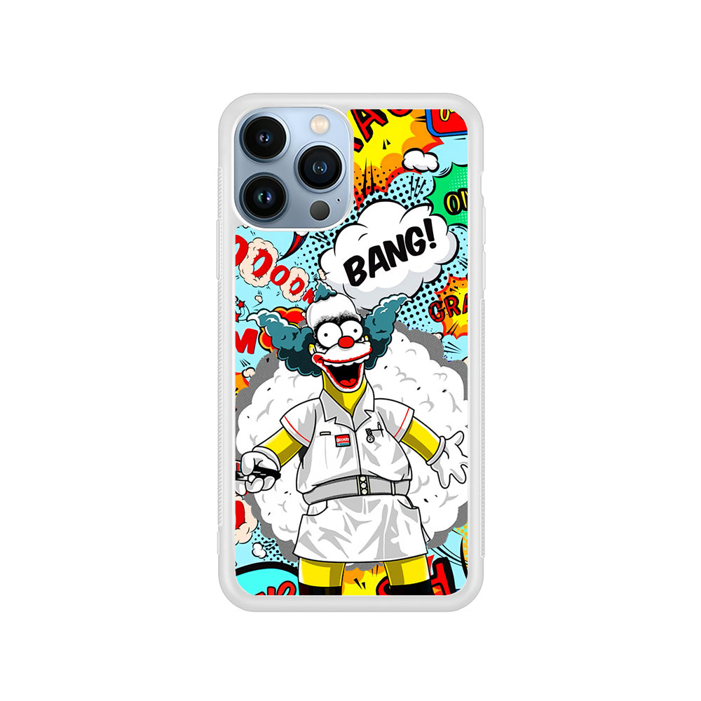 Homer Simpson Joker Bang iPhone 14 Pro Case