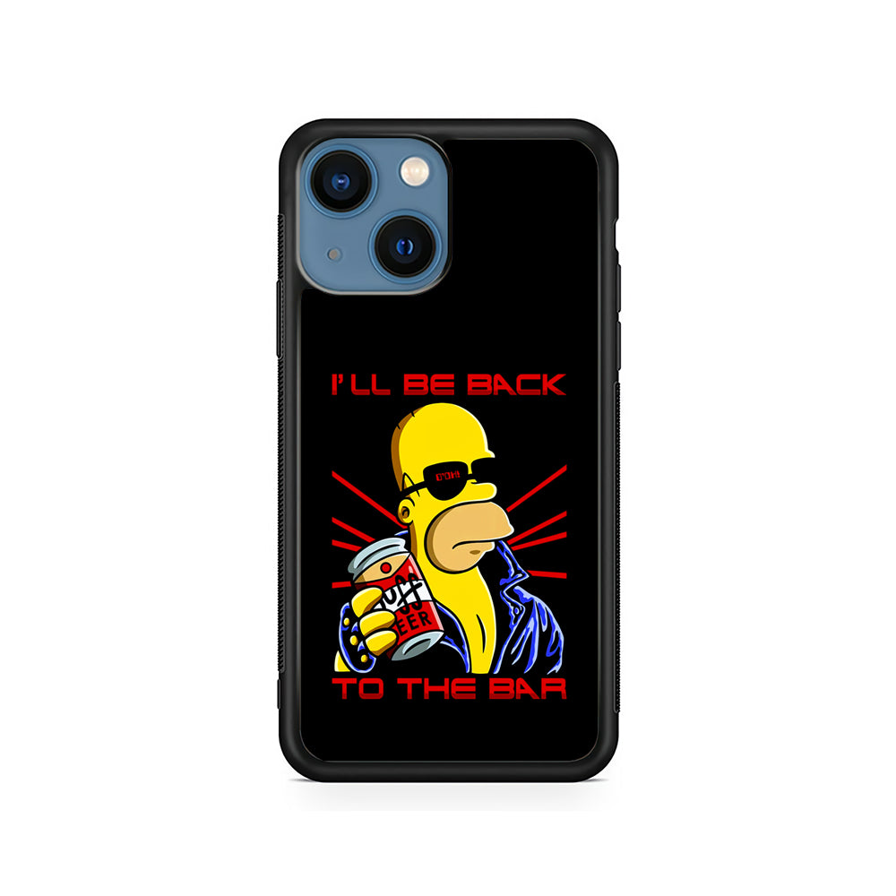 Homer Simpson with Duff Beer iPhone 15 Plus Case