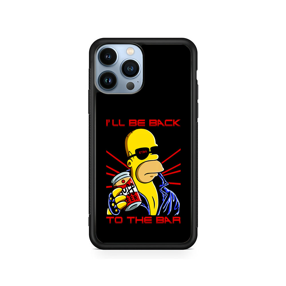 Homer Simpson with Duff Beer iPhone 15 Pro Case