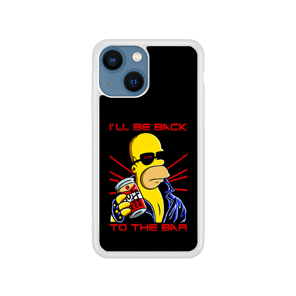 Homer Simpson with Duff Beer iPhone 15 Plus Case