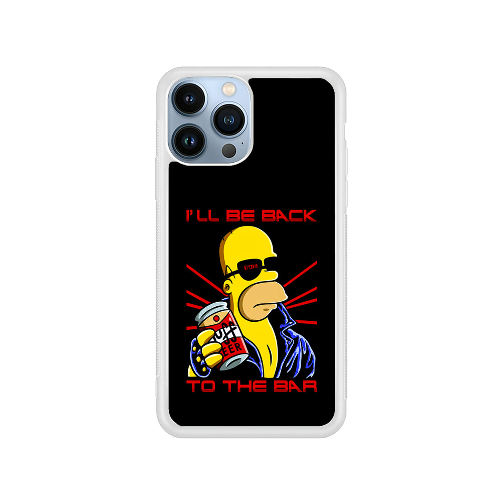 Homer Simpson with Duff Beer iPhone 15 Pro Case