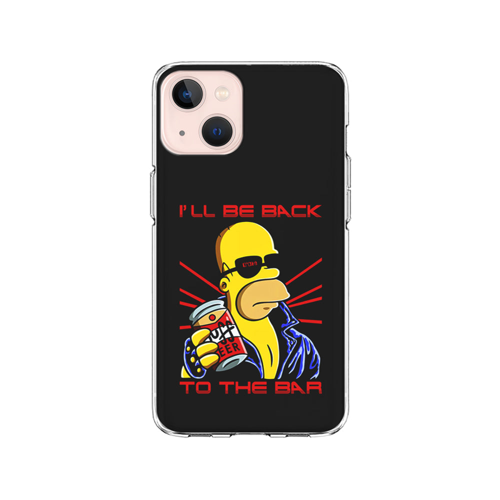 Homer Simpson with Duff Beer iPhone 15 Plus Case