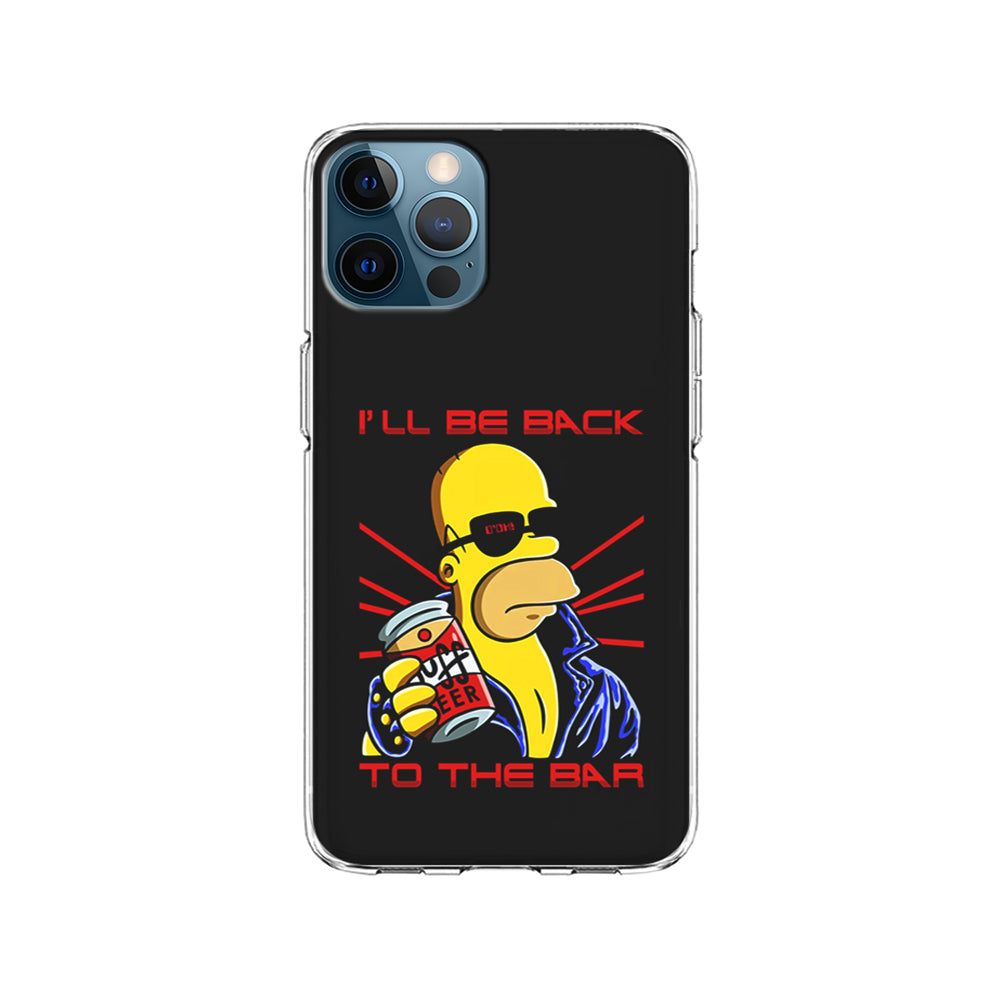 Homer Simpson with Duff Beer iPhone 15 Pro Case