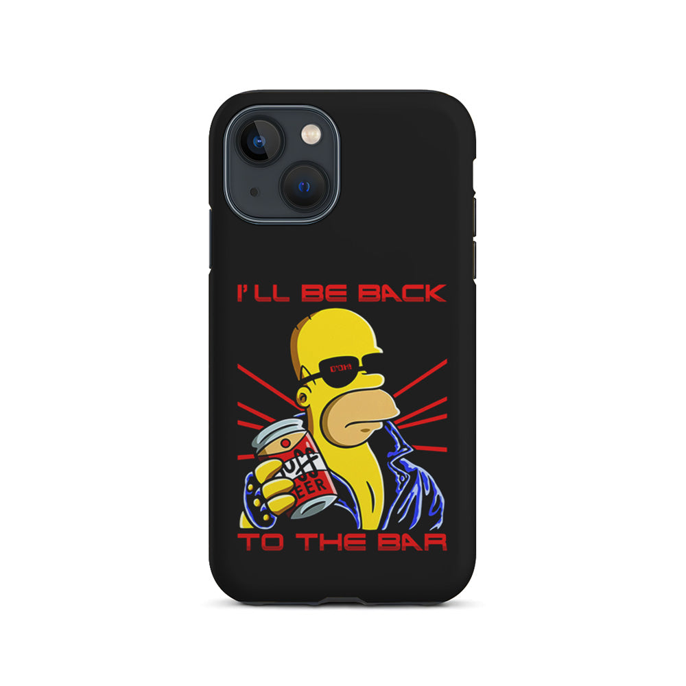 Homer Simpson with Duff Beer iPhone 15 Plus Case