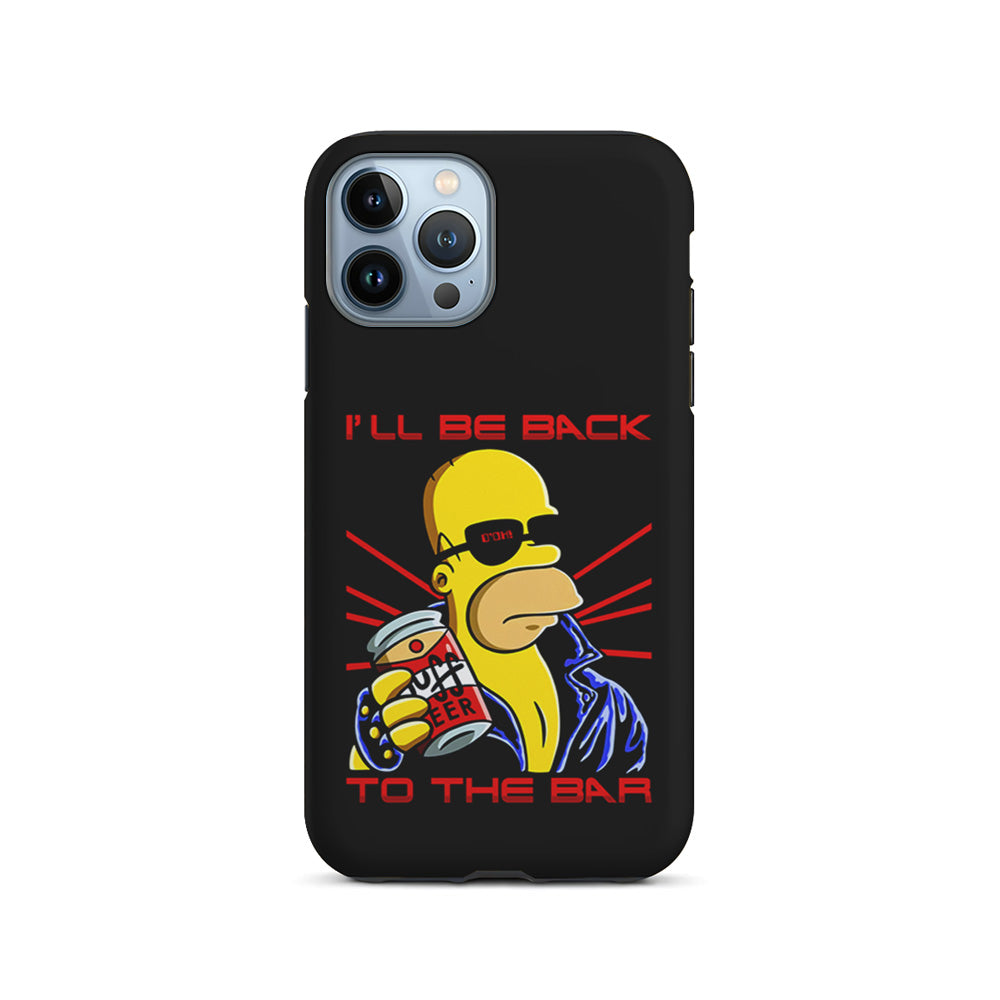 Homer Simpson with Duff Beer iPhone 15 Pro Case