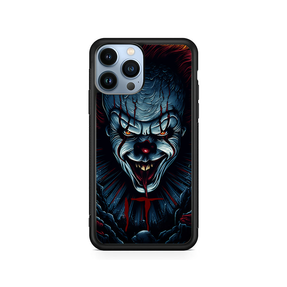 IT Clown Scary Face iPhone 15 Pro Case