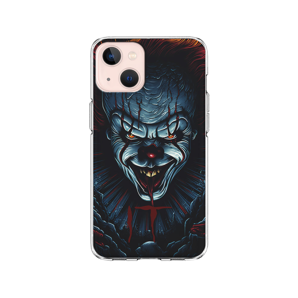 IT Clown Scary Face iPhone 15 Plus Case