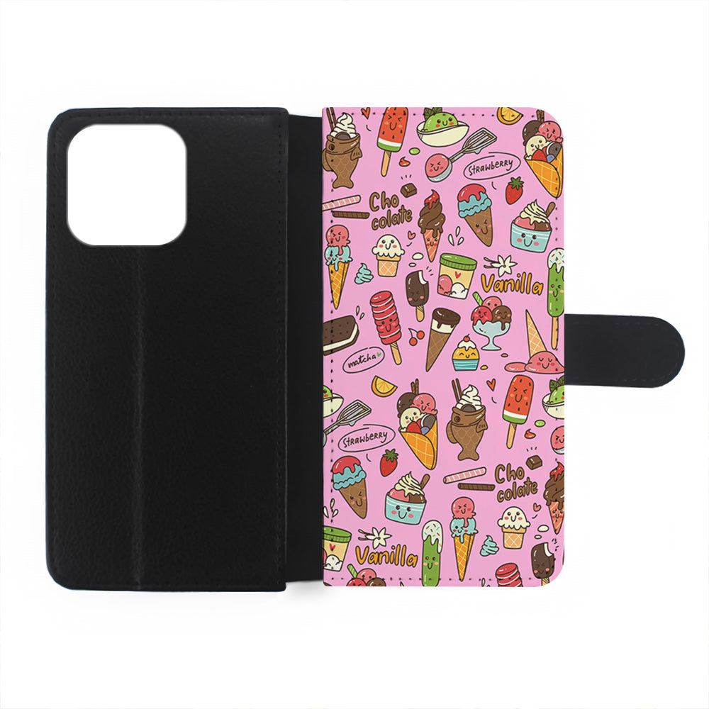 Ice Cream Doodle Cartoon iPhone 15 Pro Case