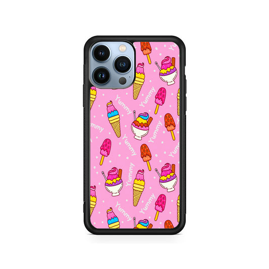 Ice Cream Doodle Yummy iPhone 15 Pro Case