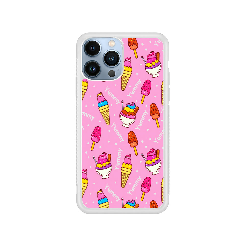 Ice Cream Doodle Yummy iPhone 15 Pro Case