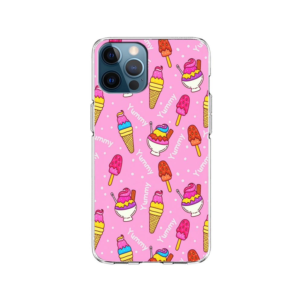 Ice Cream Doodle Yummy iPhone 15 Pro Case