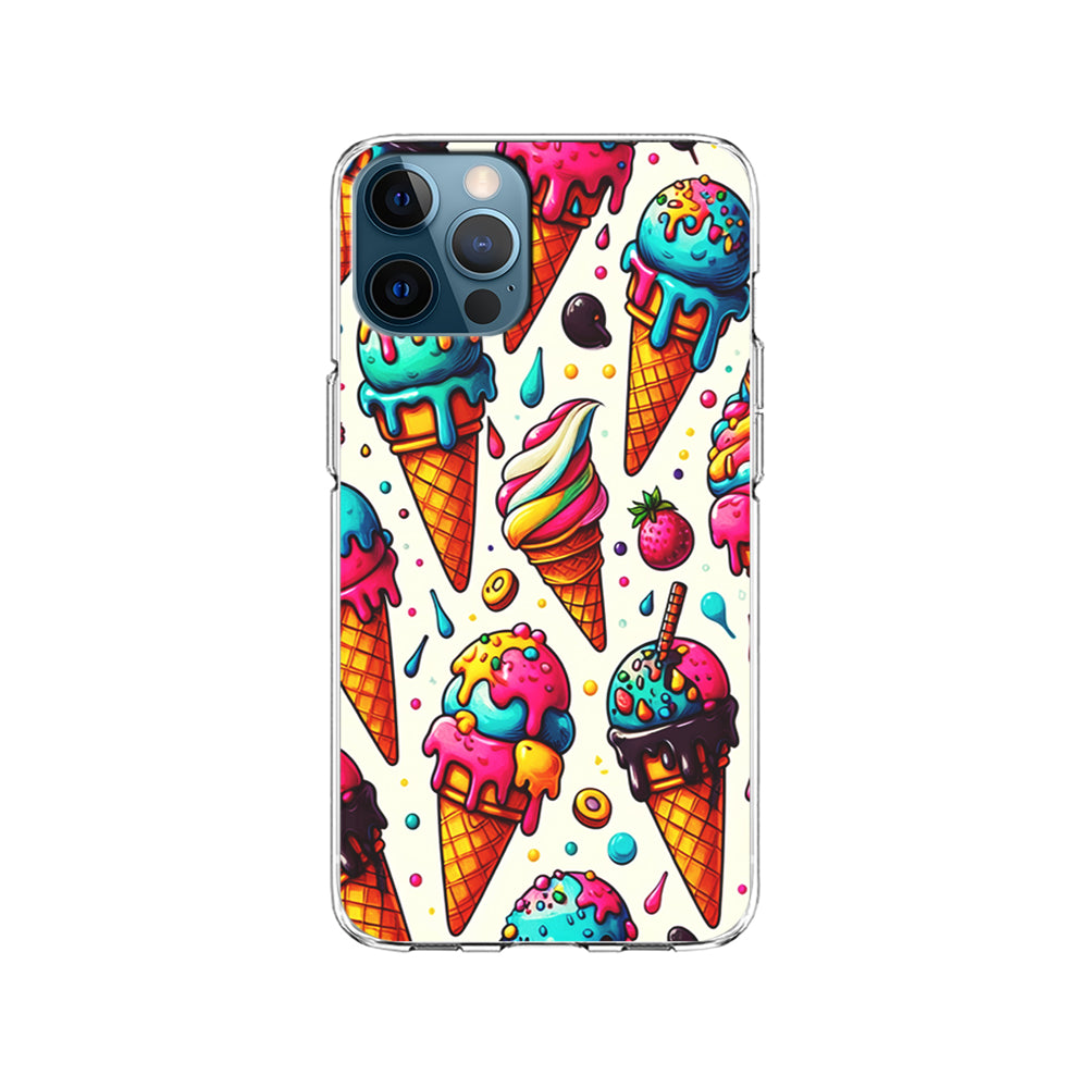 Ice Creams with Different Flavors iPhone 15 Pro Case