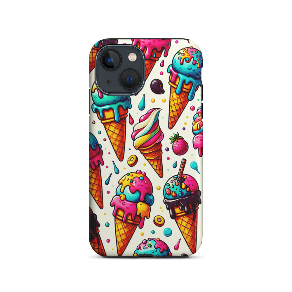 Ice Creams with Different Flavors iPhone 15 Plus Case