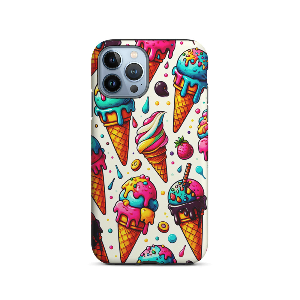 Ice Creams with Different Flavors iPhone 15 Pro Case